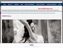 Tablet Screenshot of emiratimarriage.com